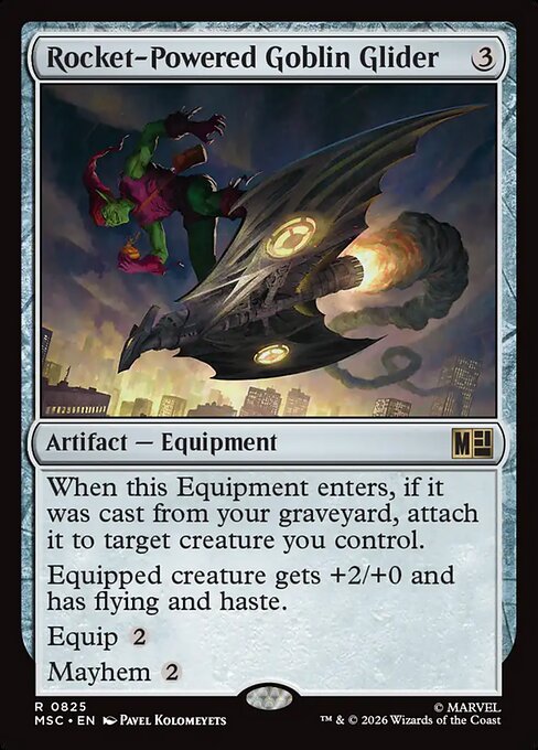 Rocket-Powered Goblin Glider - Marvel Super Heroes Commander (MSC) #825