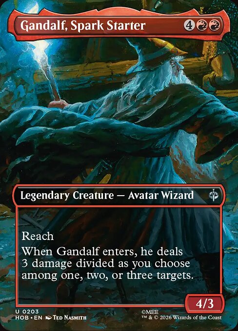 Gandalf, Spark Starter - The Hobbit (hob) #203 [Foil] [Foil]