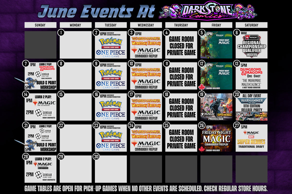 June 2026 Event Calendar