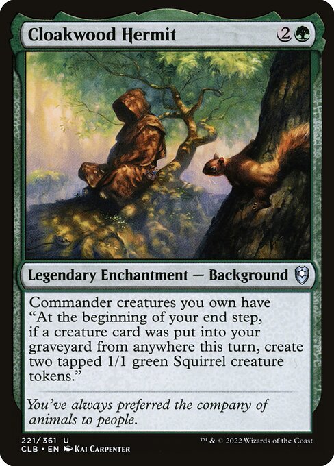 Cloakwood Hermit - Commander Legends: Battle for Baldur's Gate () #221