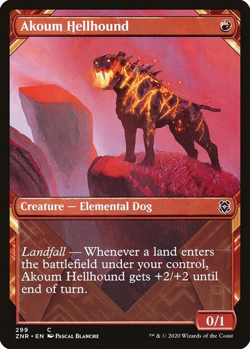 Akoum Hellhound - Zendikar Rising () #299