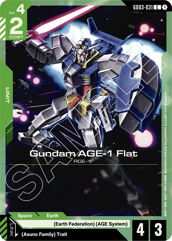 Gundam AGE-1 Flat - Steel Requiem (GD03-031) #031