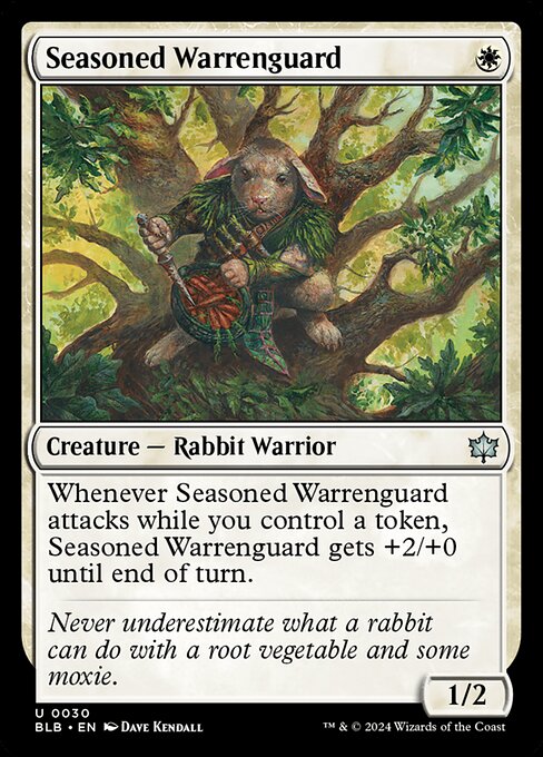 Seasoned Warrenguard - Bloomburrow (BLB) #30 [Foil]