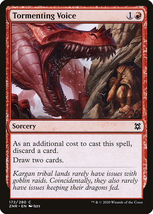 Tormenting Voice - Zendikar Rising () #172 [Foil] [Foil]
