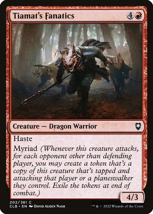 Tiamat's Fanatics - Commander Legends: Battle for Baldur's Gate () #202