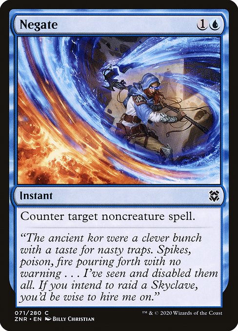 Negate - Zendikar Rising (ZNR) #71 [Foil] [Foil]