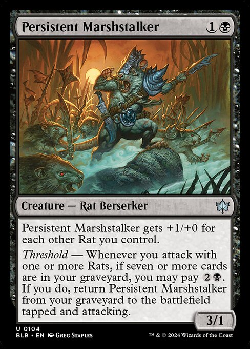 Persistent Marshstalker - Bloomburrow () #104