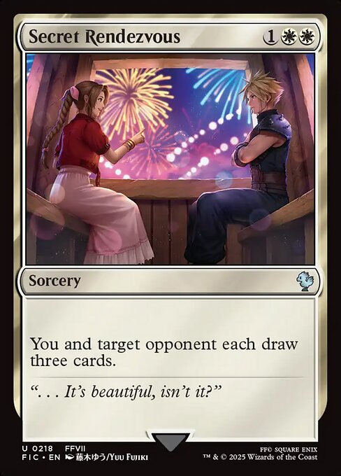 Secret Rendezvous - Final Fantasy Commander (FIC) #218 [Foil] [Foil]