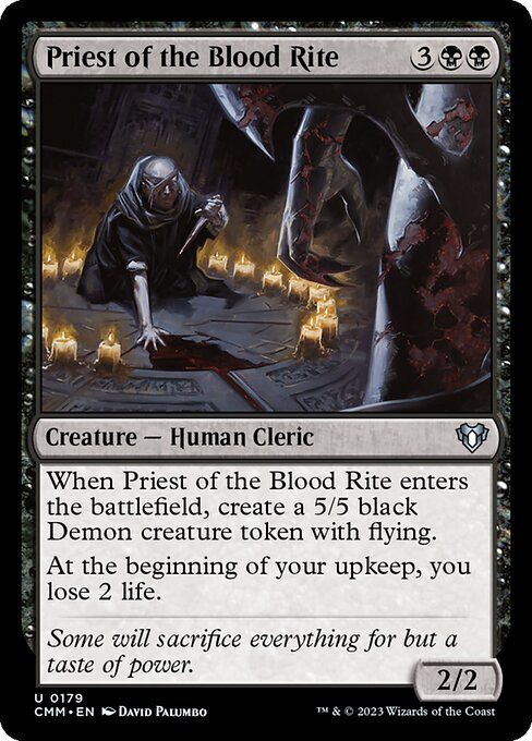 Priest of the Blood Rite - Commander Masters (CMM) #179