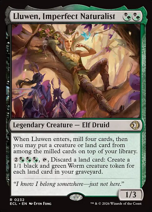 Lluwen, Imperfect Naturalist - Lorwyn Eclipsed (ecl) #232 [Foil] [Foil]