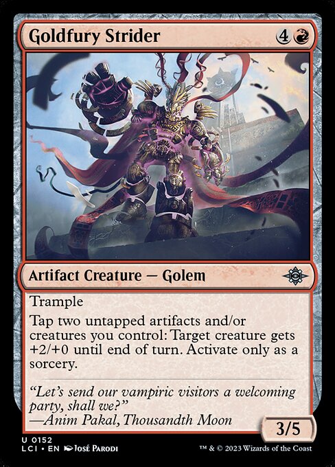 Goldfury Strider - The Lost Caverns of Ixalan (lci) #152