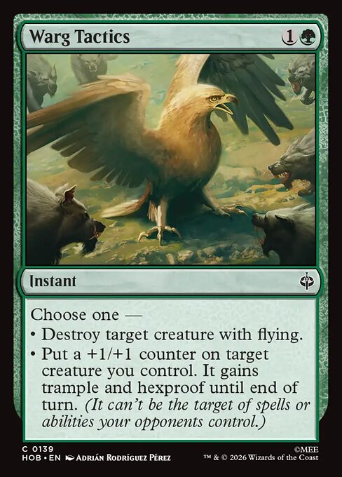Warg Tactics - The Hobbit (HOB) #139 [Foil] [Foil]