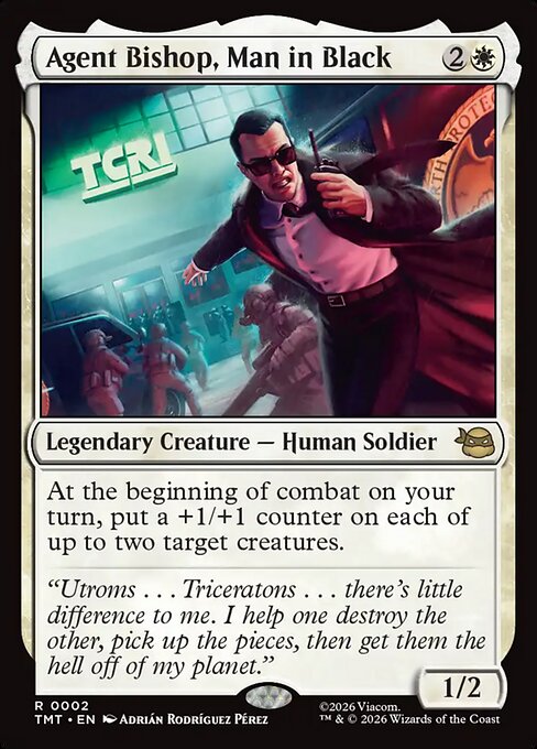 Agent Bishop, Man in Black - Teenage Mutant Ninja Turtles () #2 [Foil] [Foil]