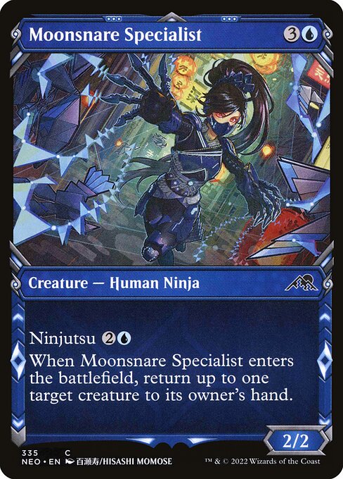 Moonsnare Specialist - Kamigawa: Neon Dynasty (NEO) #335 [Foil] [Foil]