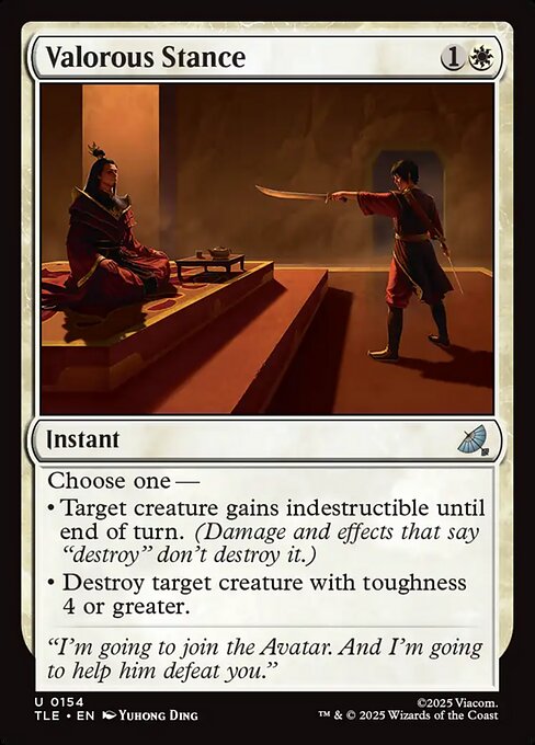 Valorous Stance - Avatar: The Last Airbender Eternal () #154 [Foil] [Foil]