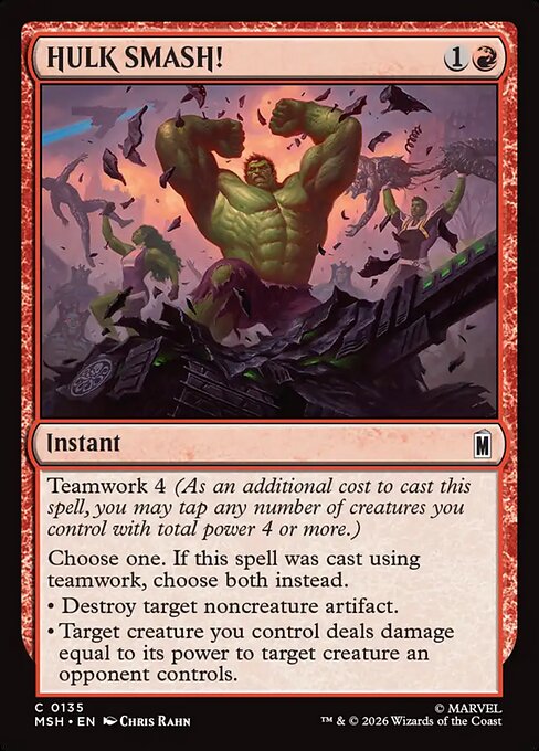 HULK SMASH! - Marvel Super Heroes () #135 [Foil] [Foil]
