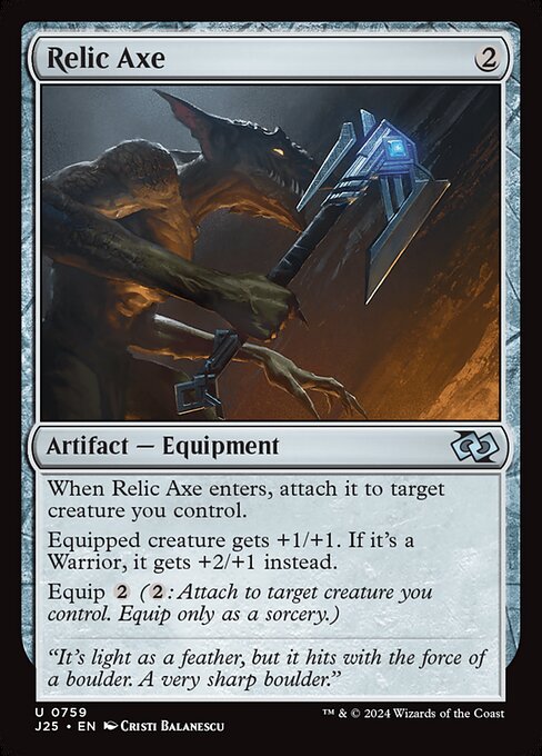 Relic Axe - Foundations Jumpstart () #759