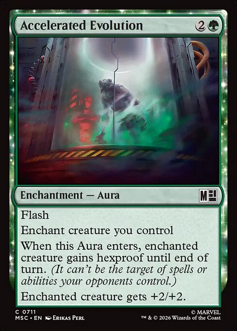 Accelerated Evolution - Marvel Super Heroes Commander () #711 [Foil] [Foil]