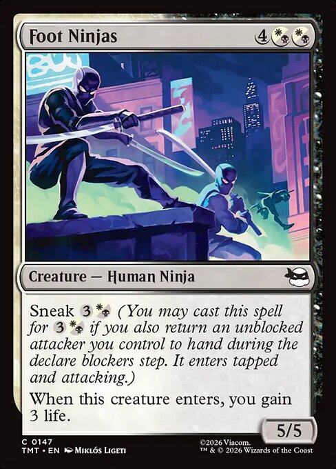Foot Ninjas - Teenage Mutant Ninja Turtles () #147 [Foil] [Foil]