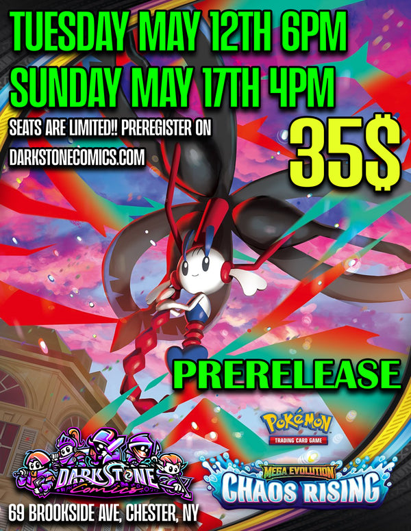 5/12 Pokemon Mega Evolutions Chaos Rising Prerelease Night 1