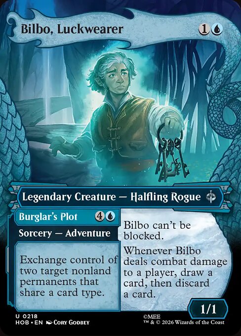 Bilbo, Luckwearer // Burglar's Plot - The Hobbit (hob) #218 [Foil] [Foil]