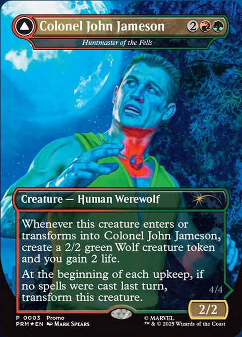 Colonel John Jameson // John Jameson, Man-Wolf - Marvel Legends Series Inserts (LMAR) #3 [Alt Art] [Foil]