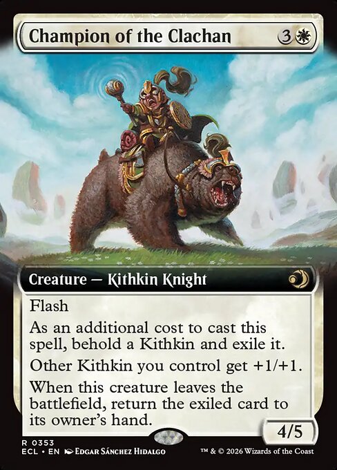 Champion of the Clachan - Lorwyn Eclipsed (ecl) #353 [Foil] [Foil]