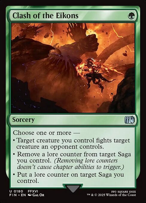 Clash of the Eikons - Final Fantasy (FIN) #180 [Foil] [Foil]