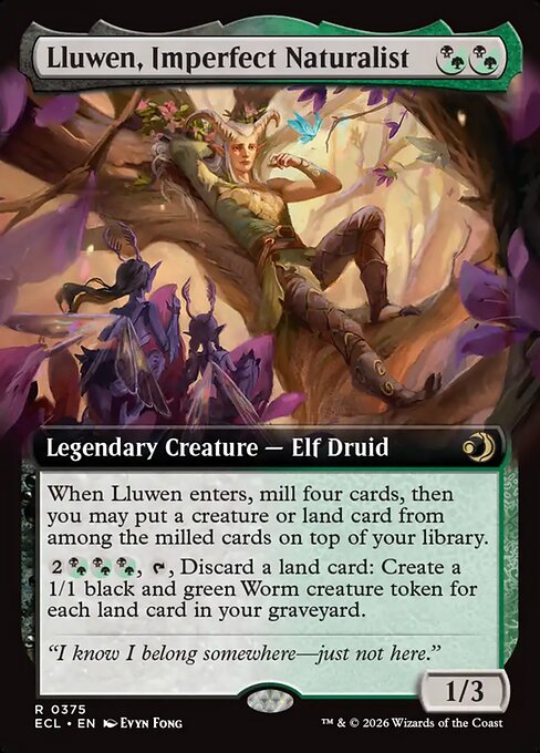 Lluwen, Imperfect Naturalist - Lorwyn Eclipsed (ecl) #375 [Foil] [Foil]