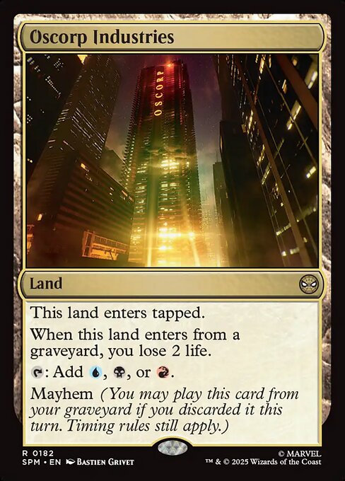 Oscorp Industries - Marvel's Spider-Man () #182 [Foil] [Foil]