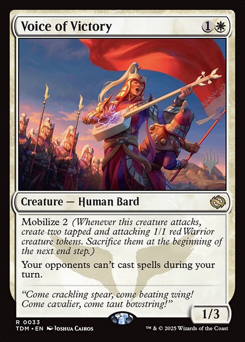 Voice of Victory - Tarkir: Dragonstorm Promos (PTDM) #33p