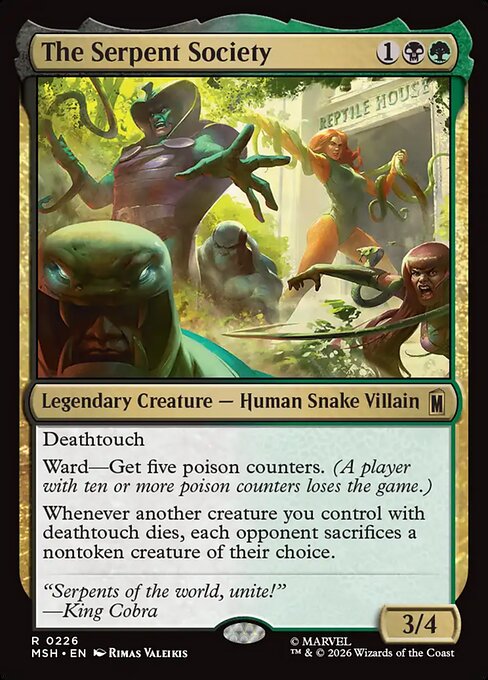The Serpent Society - Marvel Super Heroes (MSH) #226 [Foil] [Foil]