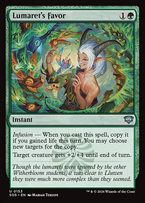 Lumaret's Favor - Secrets of Strixhaven () #153 [Foil] [Foil]