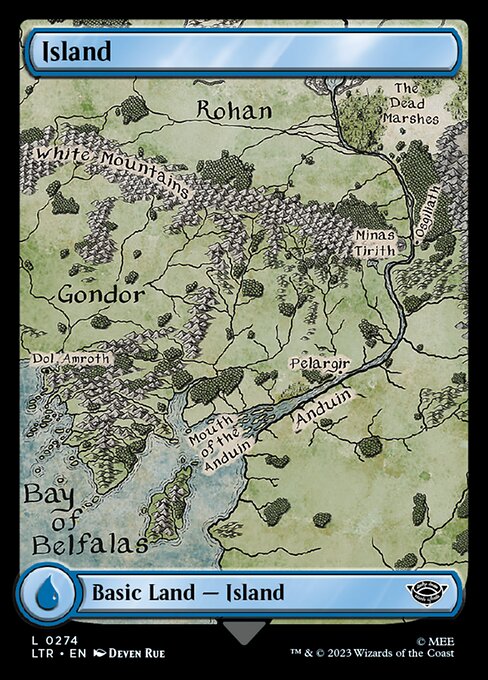 Island - The Lord of the Rings: Tales of Middle-earth (LTR) #274 [Foil] [Foil]