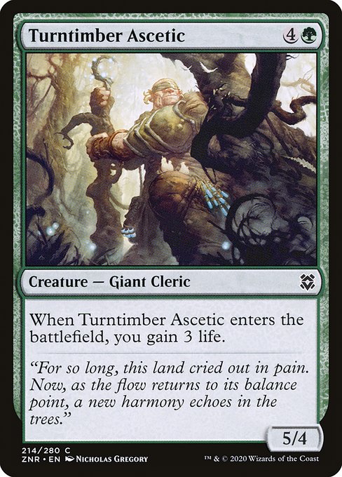 Turntimber Ascetic - Zendikar Rising () #214