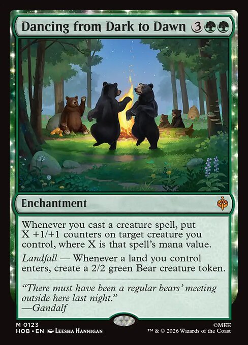 Dancing from Dark to Dawn - The Hobbit (HOB) #123 [Foil] [Foil]