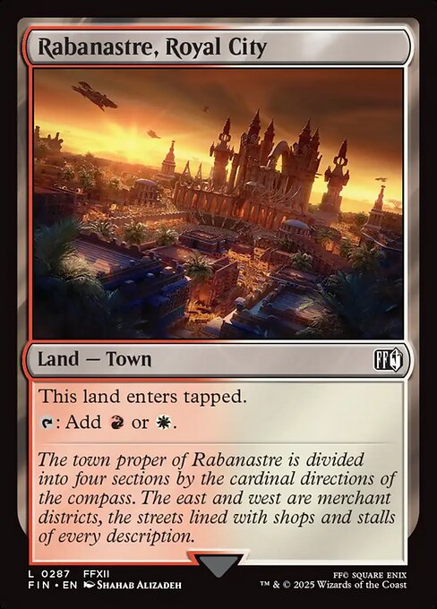 Rabanastre, Royal City - Final Fantasy (FIN) #287 [Foil] [Foil]