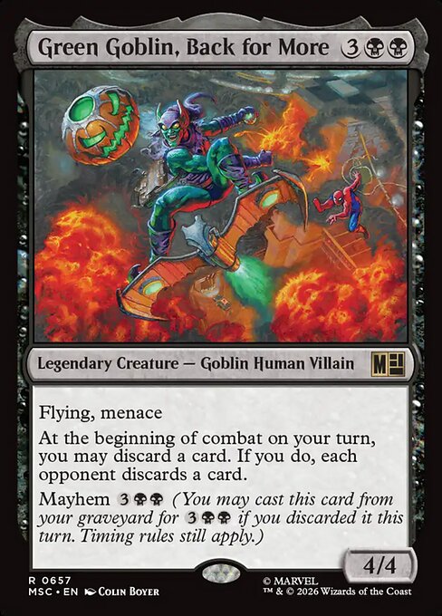 Green Goblin, Back for More - Marvel Super Heroes Commander () #657