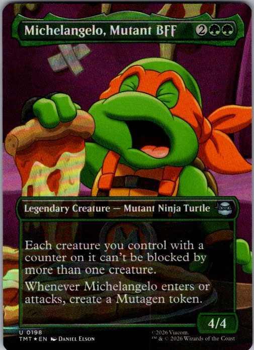 Michelangelo, Mutant BFF [Foil] - Teenage Mutant Ninja Turtles (TMT) #198 [Foil]