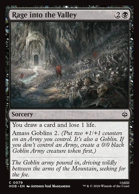 Rage into the Valley - The Hobbit (HOB) #79 [Foil] [Foil]