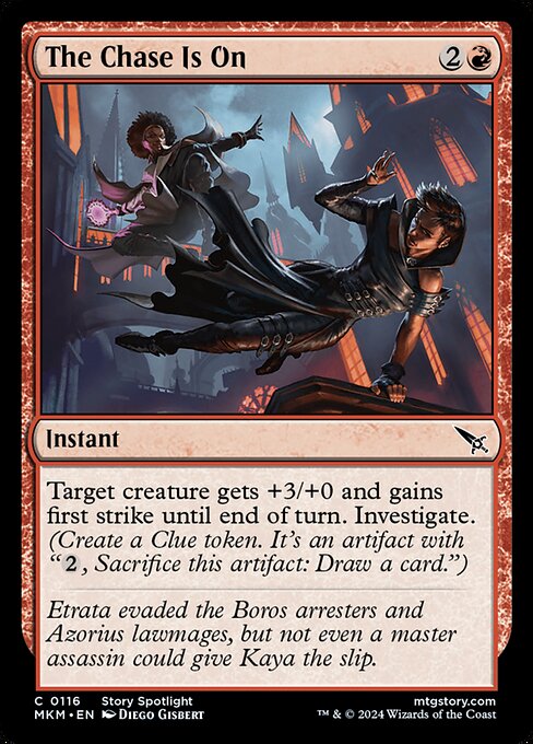 The Chase Is On - Murders at Karlov Manor (MKM) #116 [Foil] [Foil]