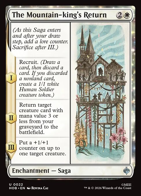The Mountain-king's Return - The Hobbit (hob) #22 [Foil] [Foil]