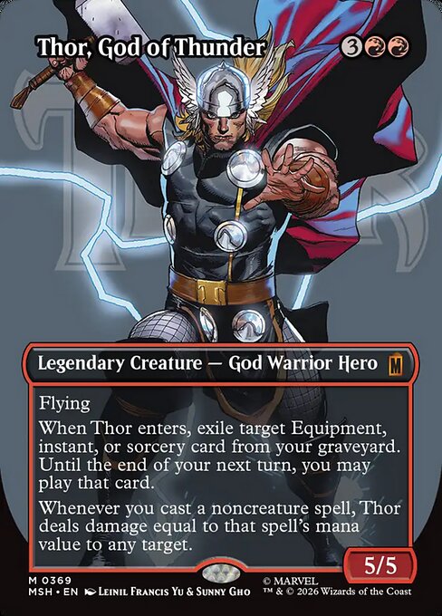 Thor, God of Thunder - Marvel Super Heroes () #369 [Foil] [Foil]