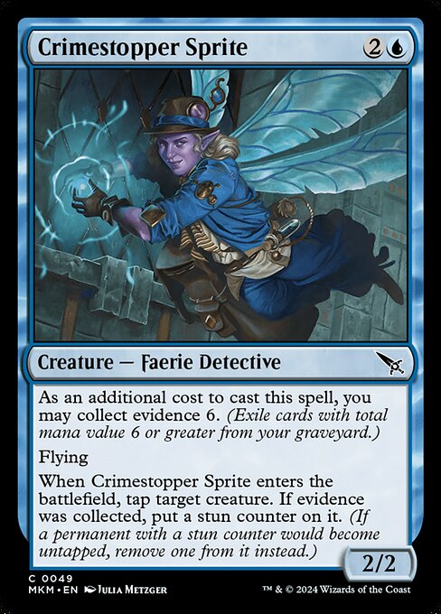 Crimestopper Sprite - Murders at Karlov Manor (MKM) #49 [Foil] [Foil]