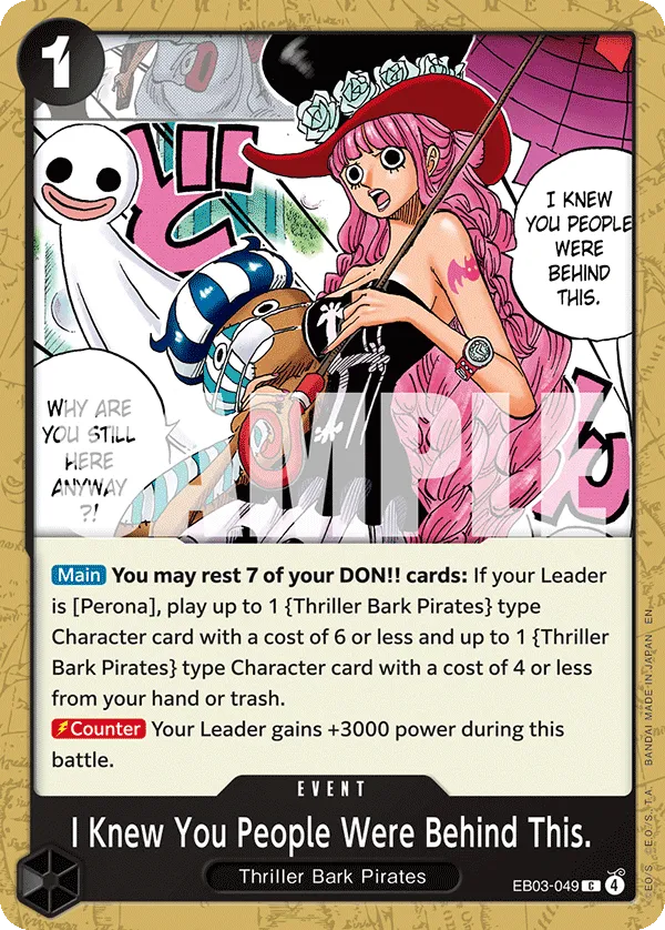 I Knew You People Were Behind This. - ONE PIECE HEROINES EDITION- [EB-03] (EB03-049) #049