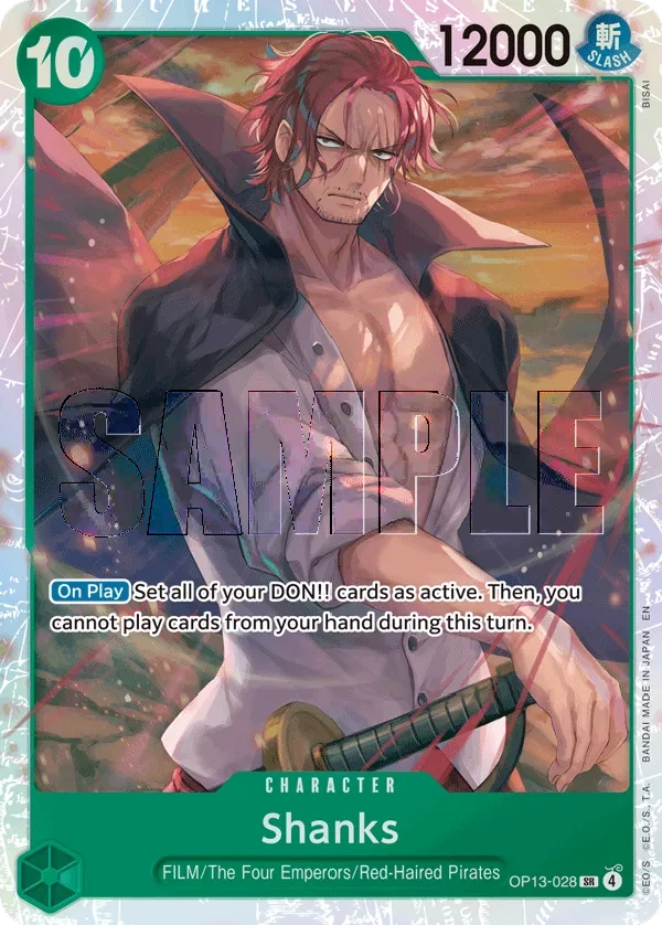 Shanks - CARRYING ON HIS WILL- [OP-13] (OP13-028) #028