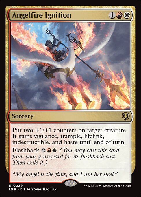 Angelfire Ignition - Innistrad Remastered (inr) #229 [Foil] [Foil]