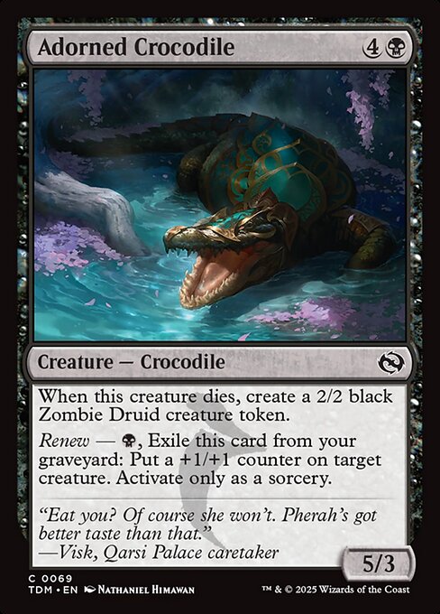 Adorned Crocodile - Tarkir: Dragonstorm () #69