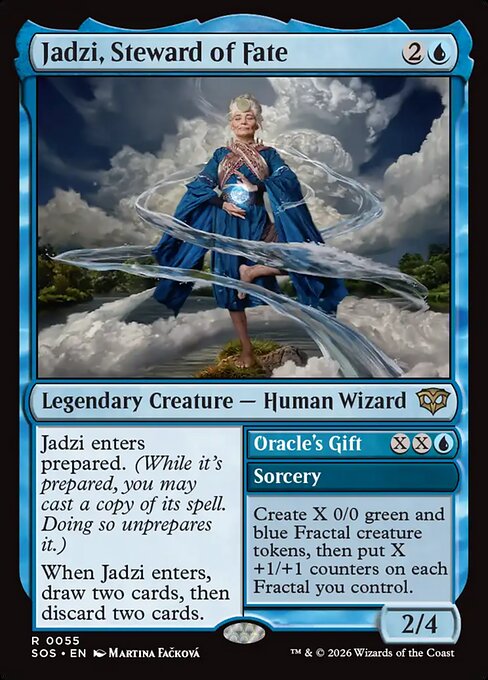 Jadzi, Steward of Fate // Oracle's Gift - Secrets of Strixhaven (SOS) #55