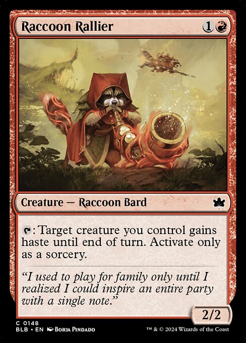 Raccoon Rallier - Bloomburrow (BLB) #148 [Foil]